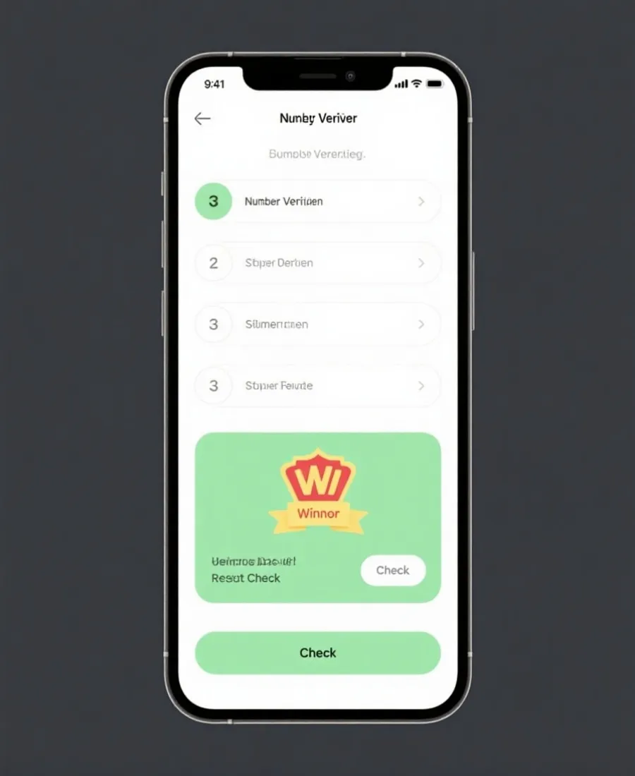 号码核对步骤示意图