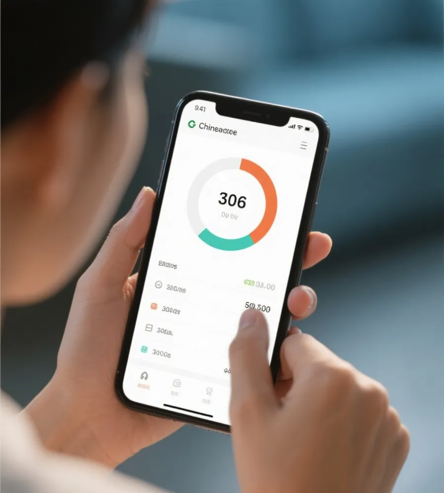 使用手机进行号码查询示意图